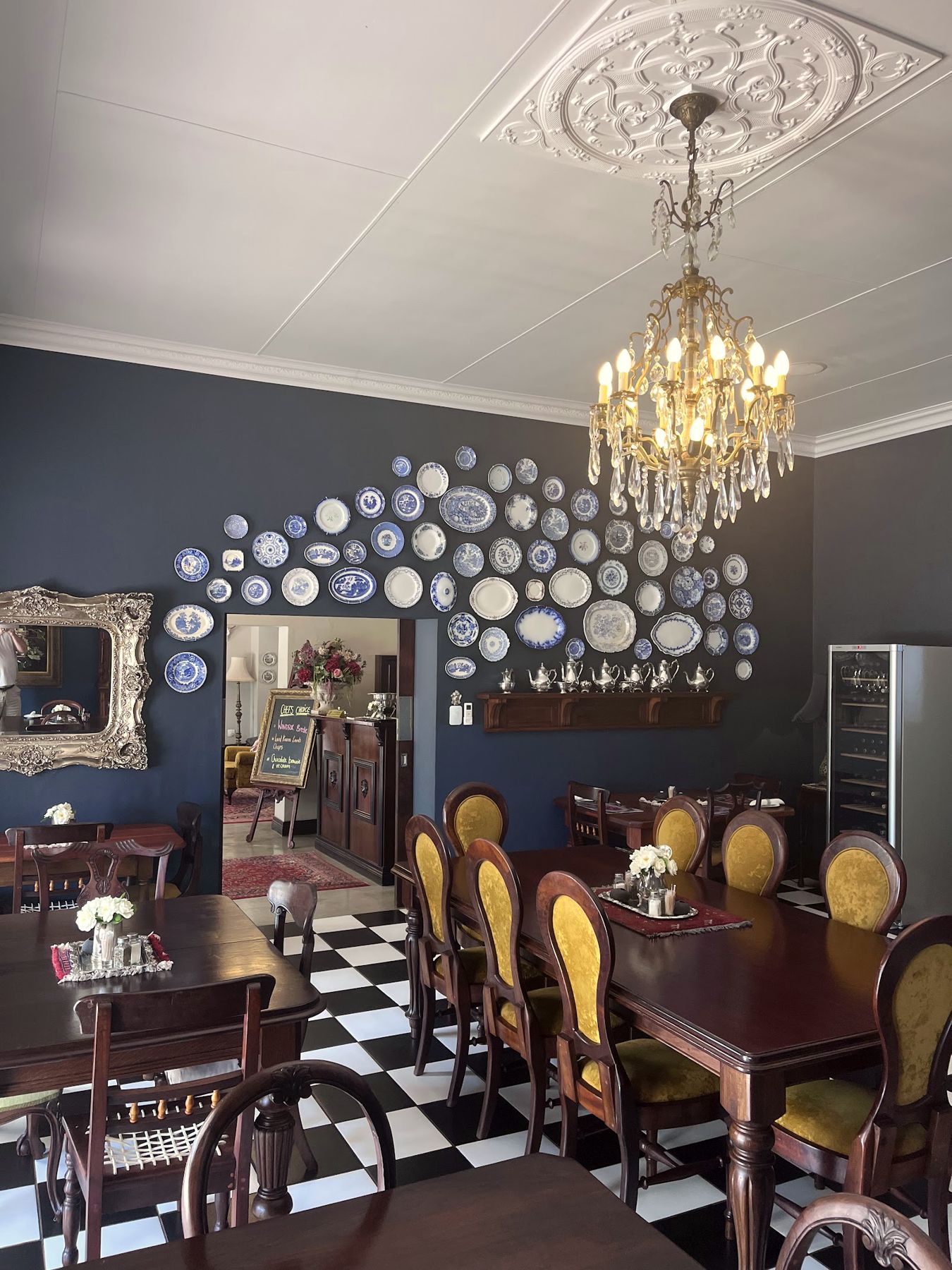 The dining room
